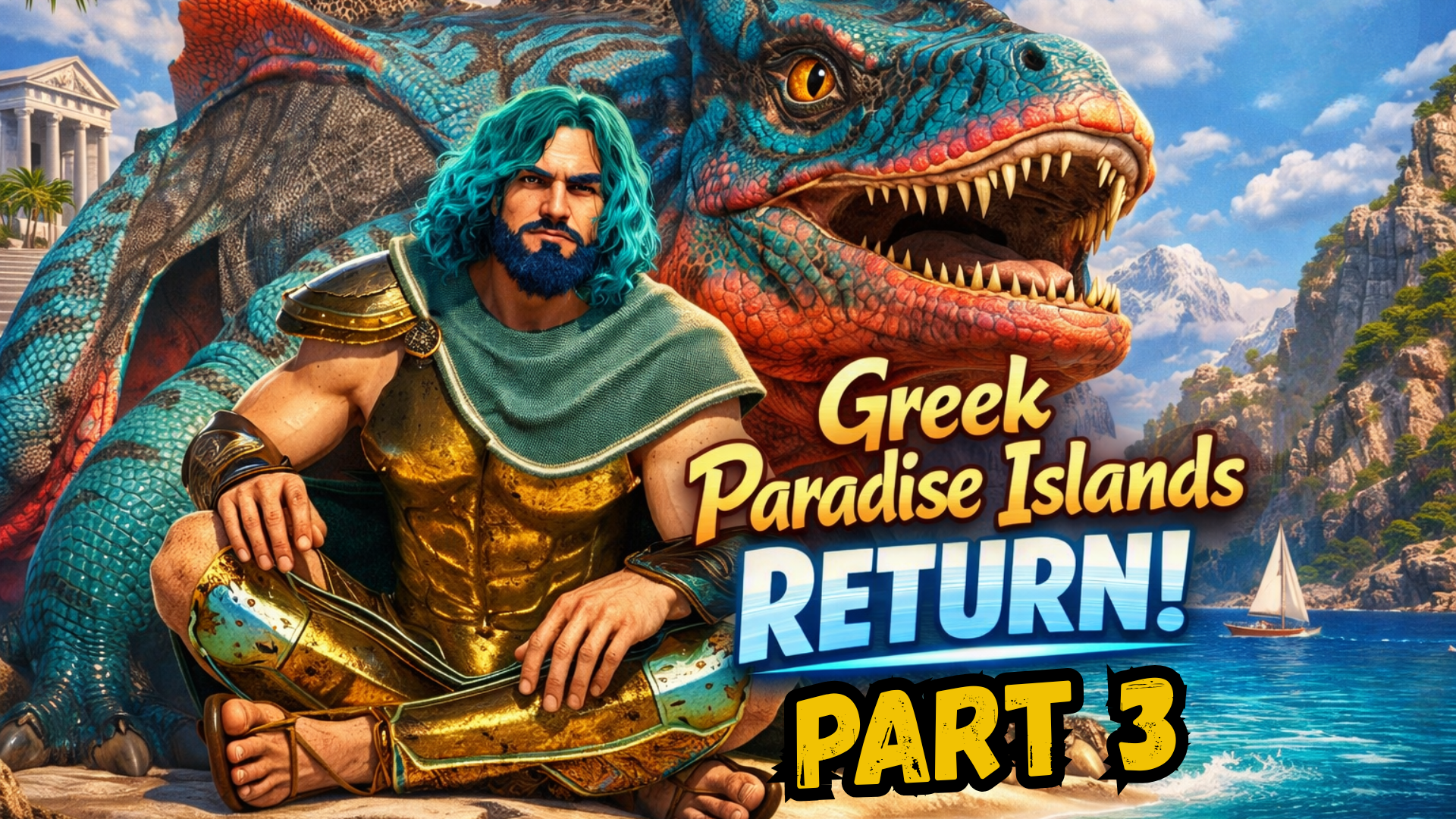 ARK Astraeos episode 1 part 3 Greek paradise island adventure