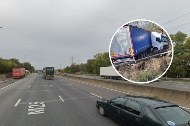 All lanes open on M25 after three day closure from major lorry crash