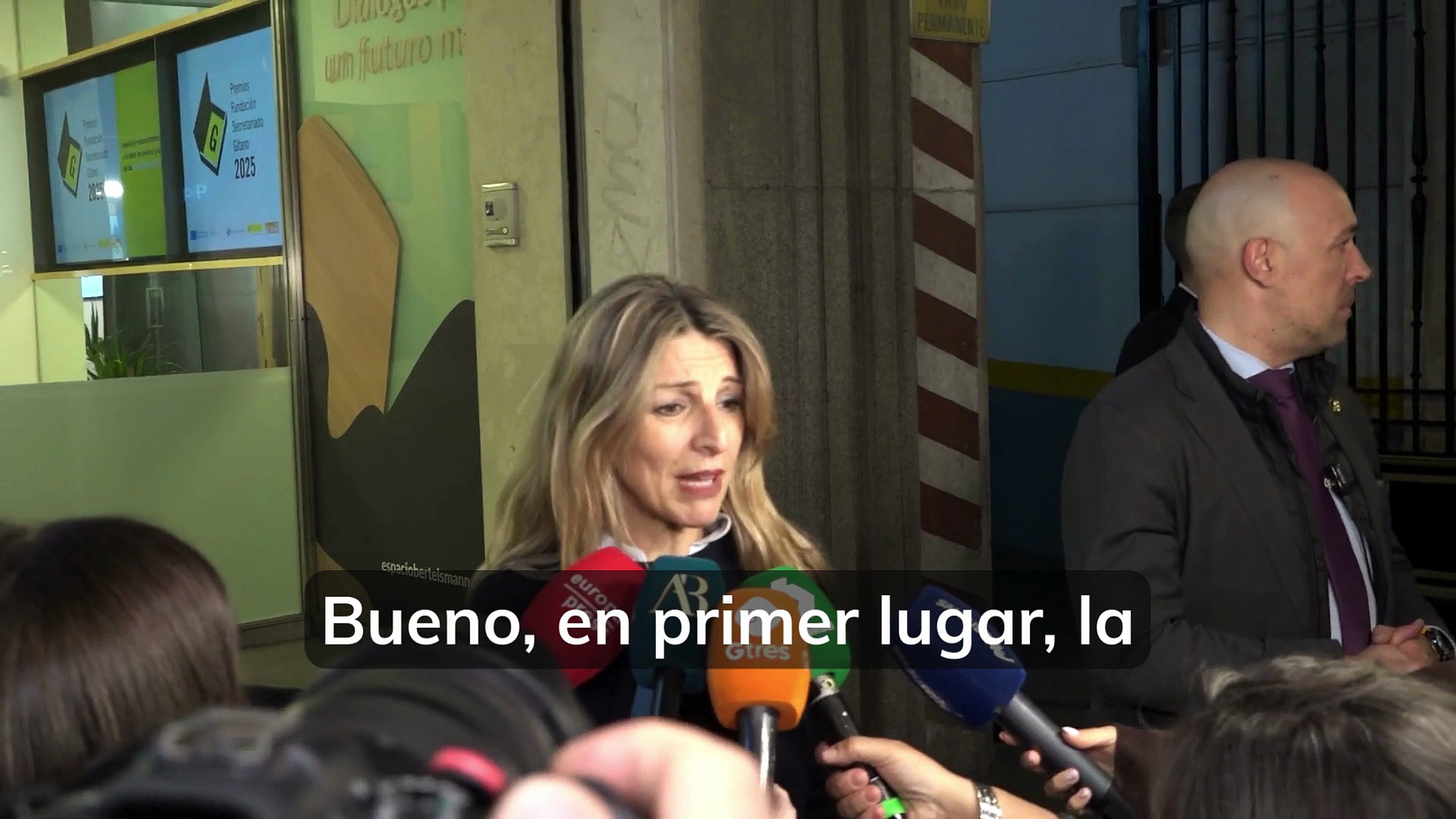 La respuesta de Yolanda Díaz a la demanda de Julio Iglesias