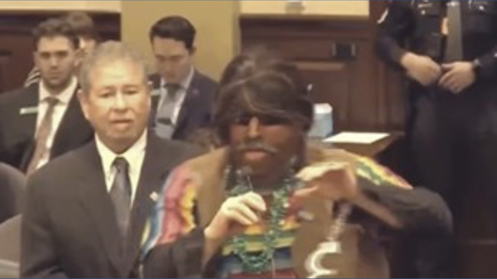 Man testifies in Idaho legislature wearing brownface