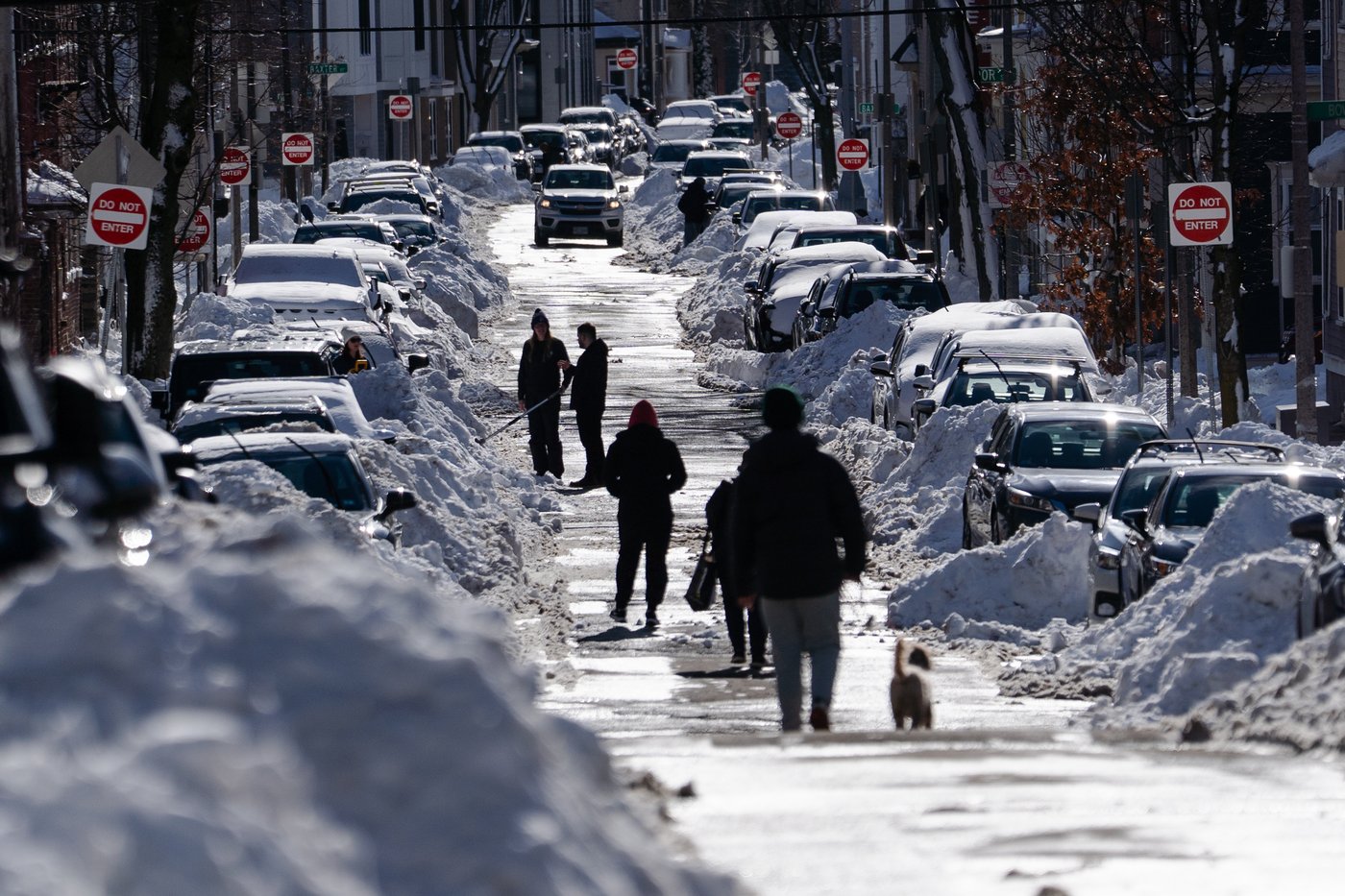 Photos of a massive snowstorm pummeling northeast US