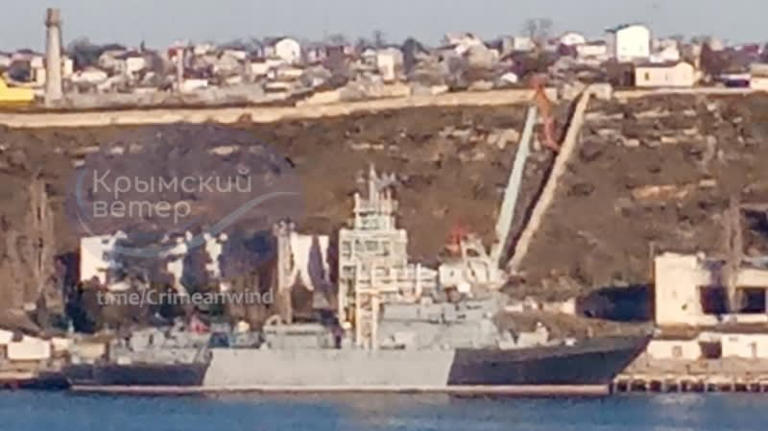 Russian reconnaissance ship spotted in occupied Ukrainian Sevastopol ...