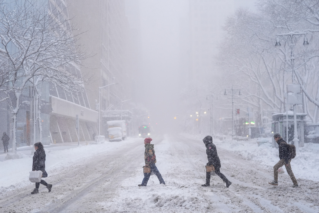 Photos of a massive snowstorm pummeling northeast US