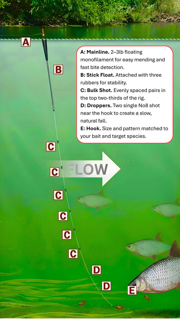 How to tie a stickfloat rig