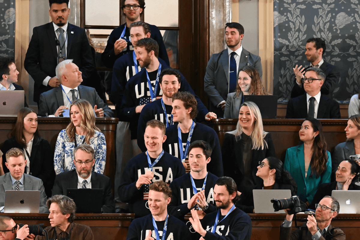USA men's hockey team met Trump after gold medal win - and it went down ...