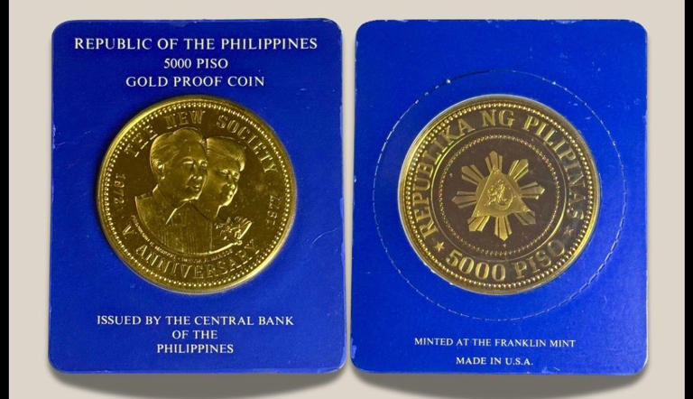 Auction to display Estrada’s 2000-piso note, Marcos’ gold coin