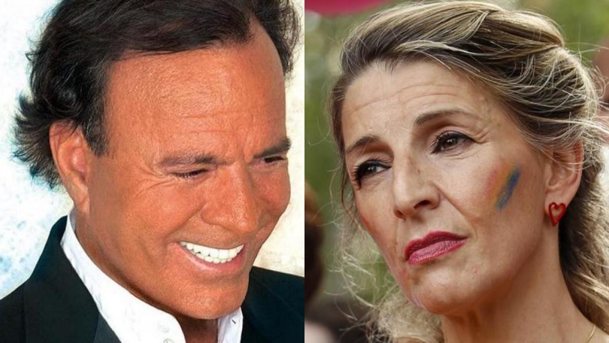Julio Iglesias frena en seco a Yolanda Díaz