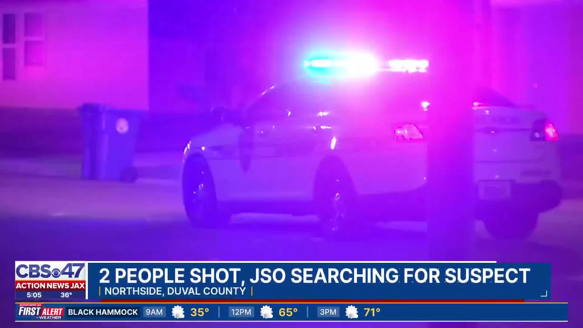 Two shot while walking in Northside Jacksonville neighborhood