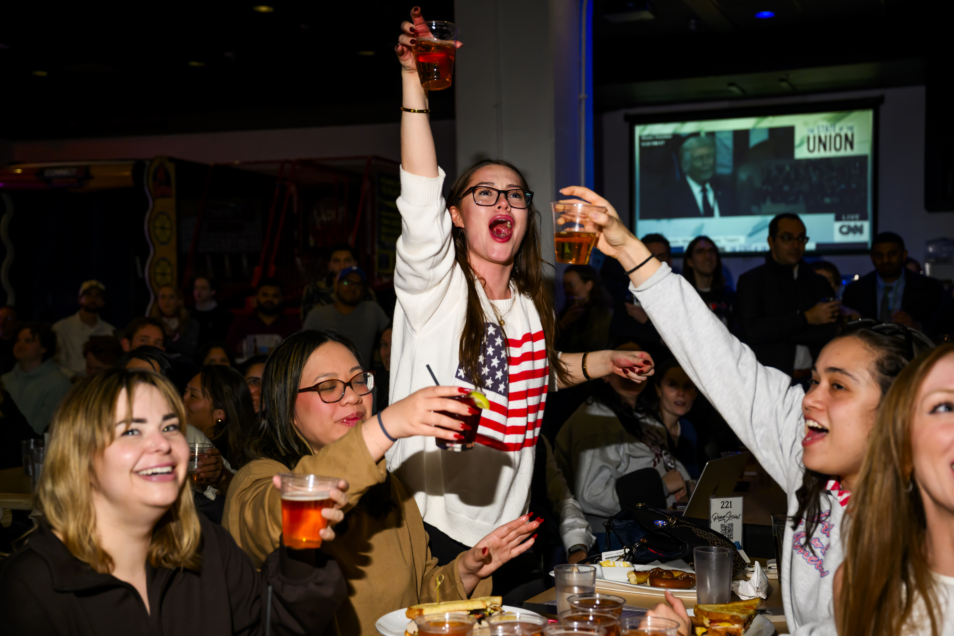 They drank free until Trump’s first insult. The beer flowed longer than expected<br><br>
