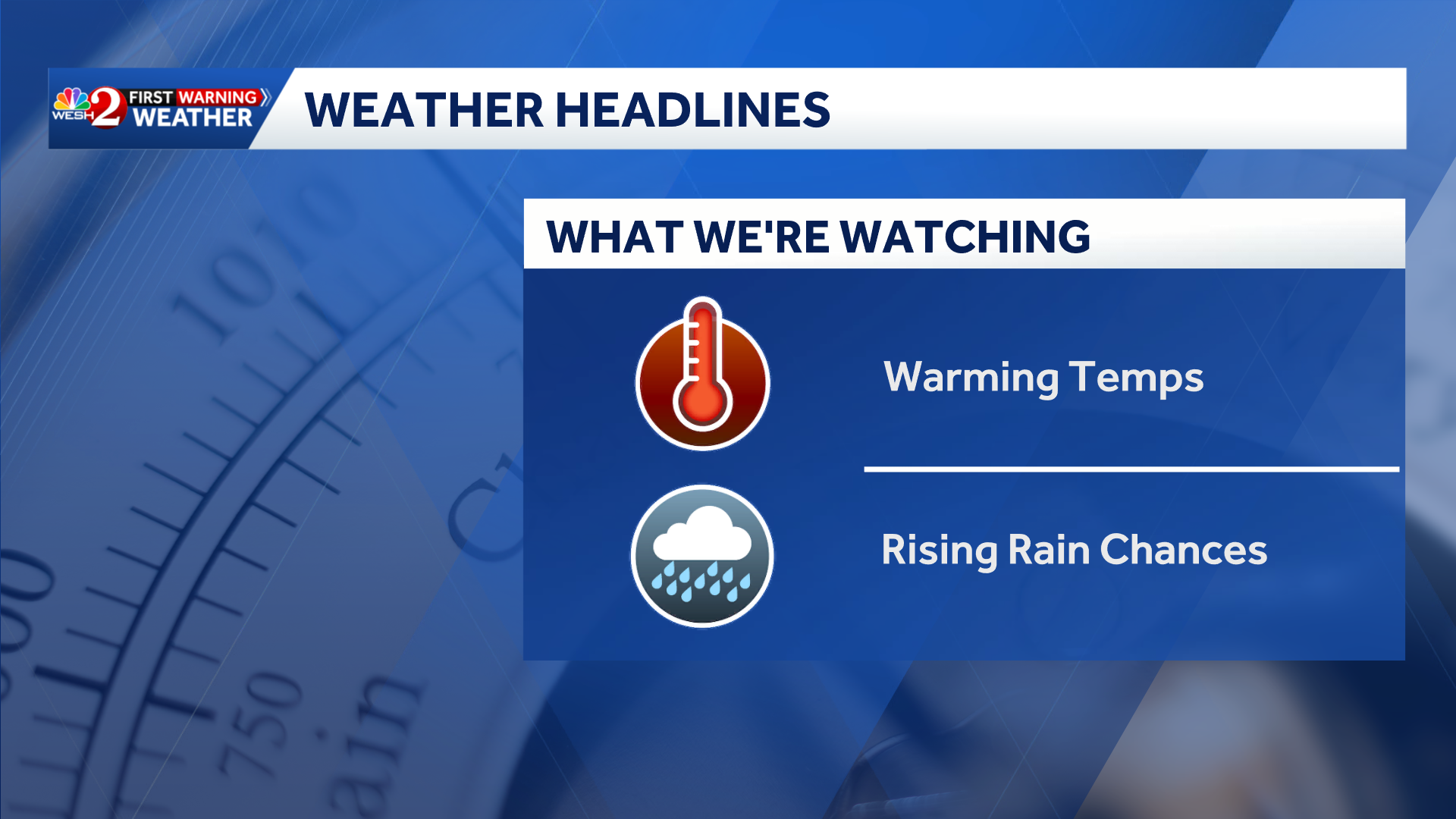 Warming trend begins in Central Florida; showers making comeback