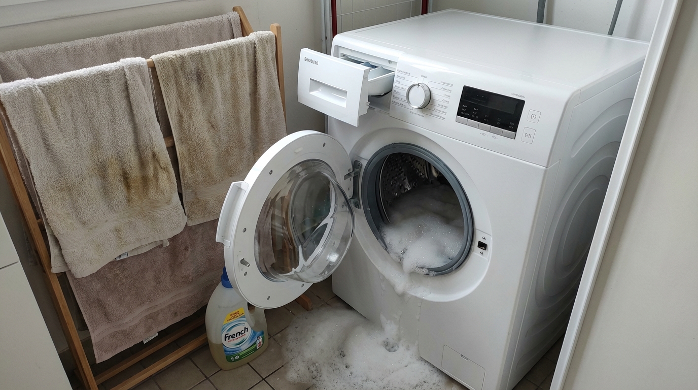 Linge terne, machine qui empeste : ce réflexe avec la lessive abîme ...