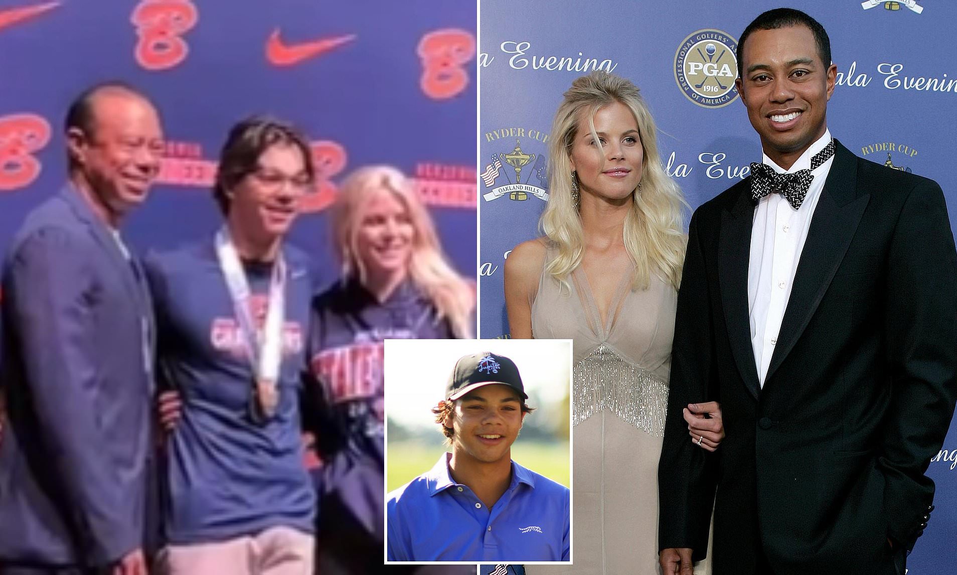Proud parents Tiger Woods and Elin Nordegren reunite to celebrate son ...