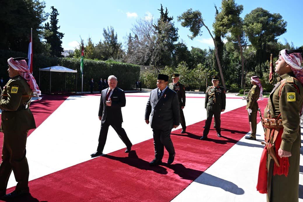 Prabowo Temui Raja Yordania Abdullah II, Bahas Palestina di Amman