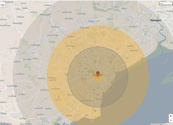 Nuclear blast maps show UK carnage as Russia makes nuke threat against ...