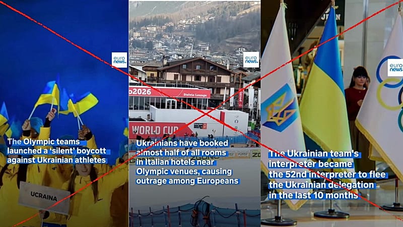 Fake Euronews videos used in large Milan Cortina Olympics ...