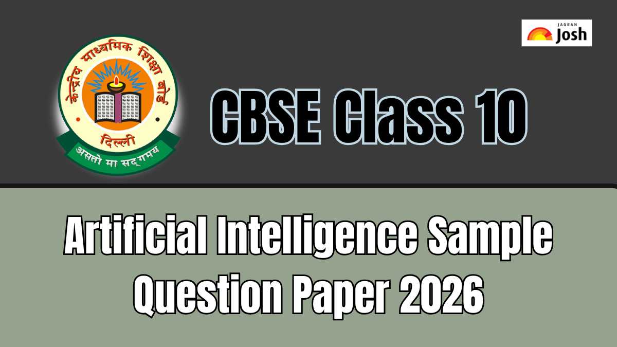 CBSE class 10 artificial intelligence sample question paper 2026 ...