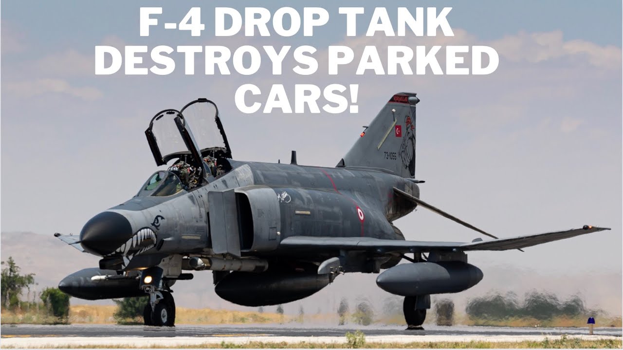 Revisiting - Turkish F-4 drop tank destroys cars
