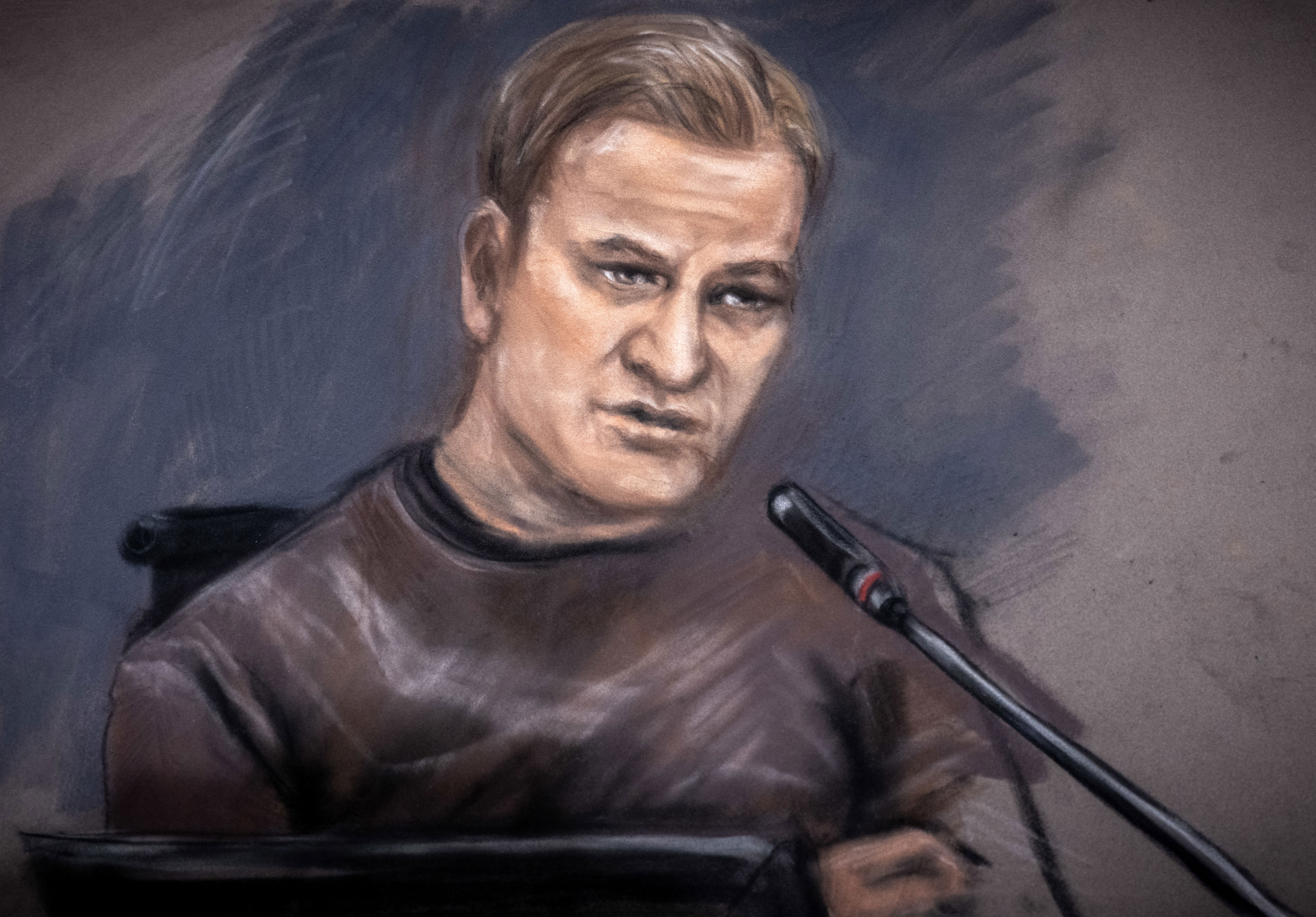 Marius Borg Høiby ble tirsdag tiltalt for to nye forhold. Tegning: Ane Hem / NTB