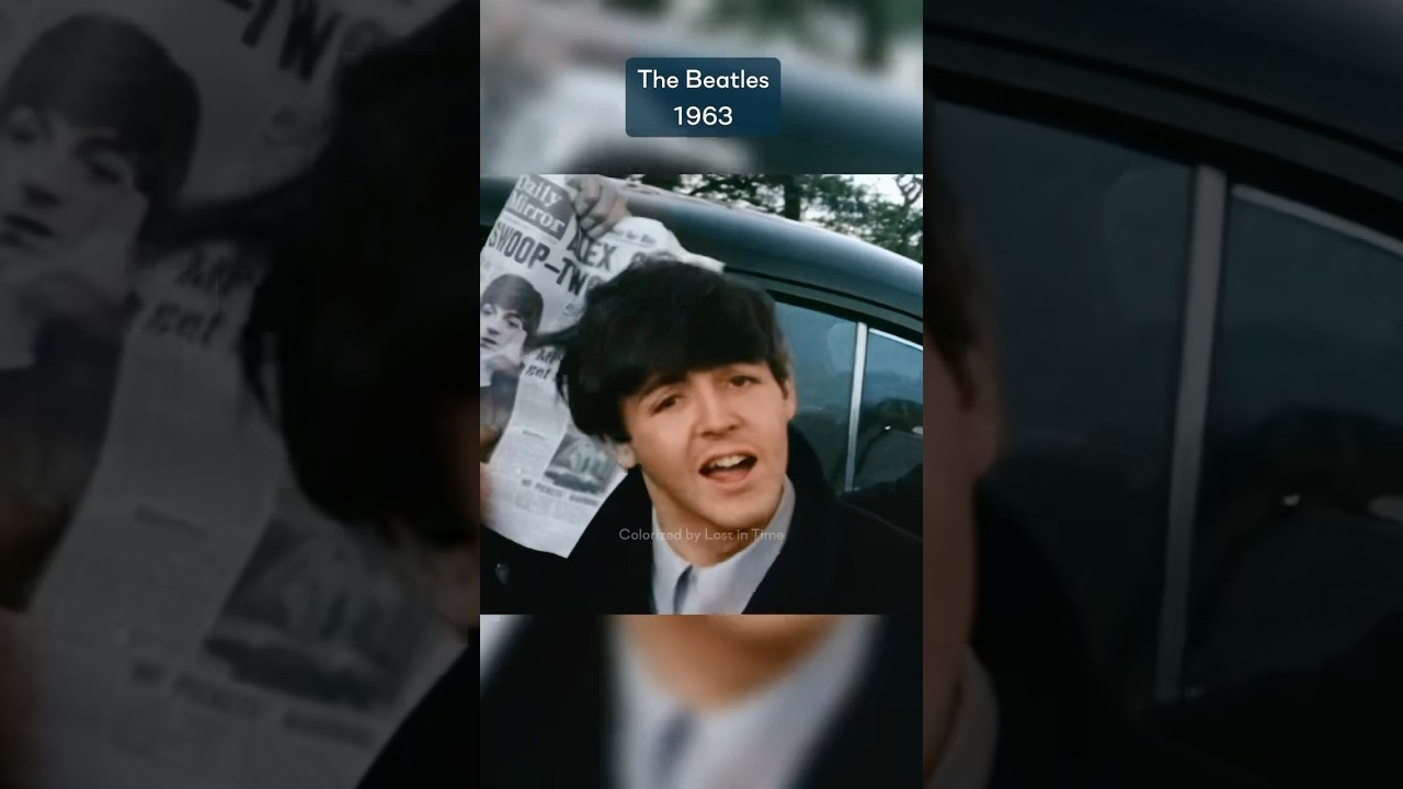 Colorized footage of the Beatles in 1963