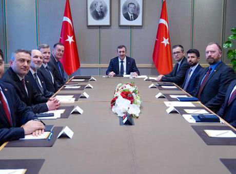 Cevdet Yılmaz, American Turkish Business Roundtable üyeleriyle görüştü