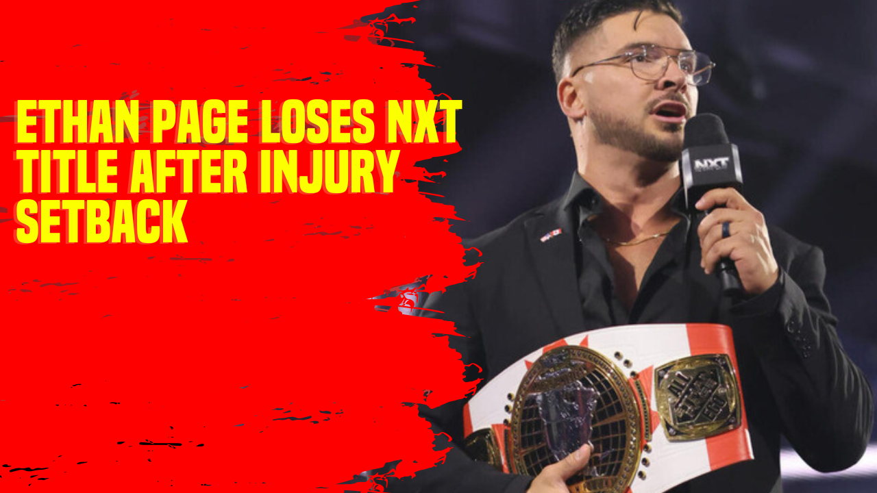 Ethan Page loses NXT title after injury setback #EthanPage #NXT #WWE<br><br>
