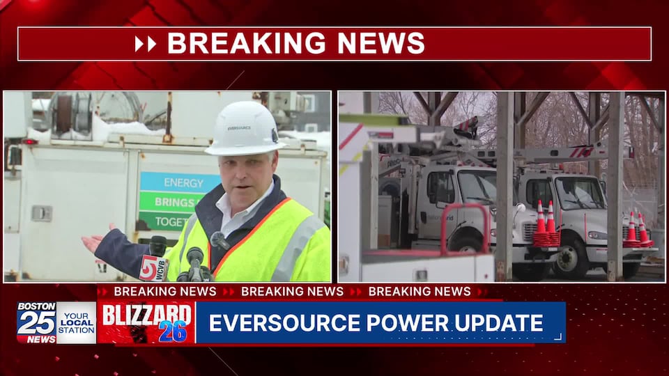 Eversource power update in Massachusetts