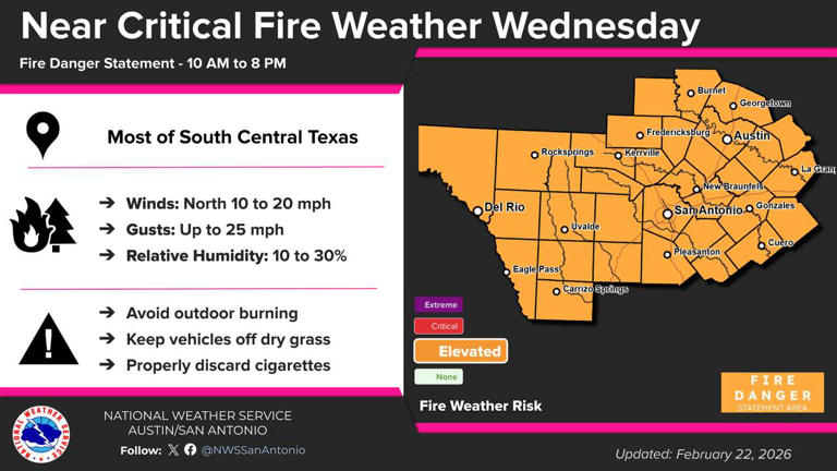 Wildfires are raging across Texas. Where is the largest one in Central ...
