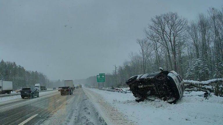 Light snow causes tricky travel conditions in Maine on Wednesday