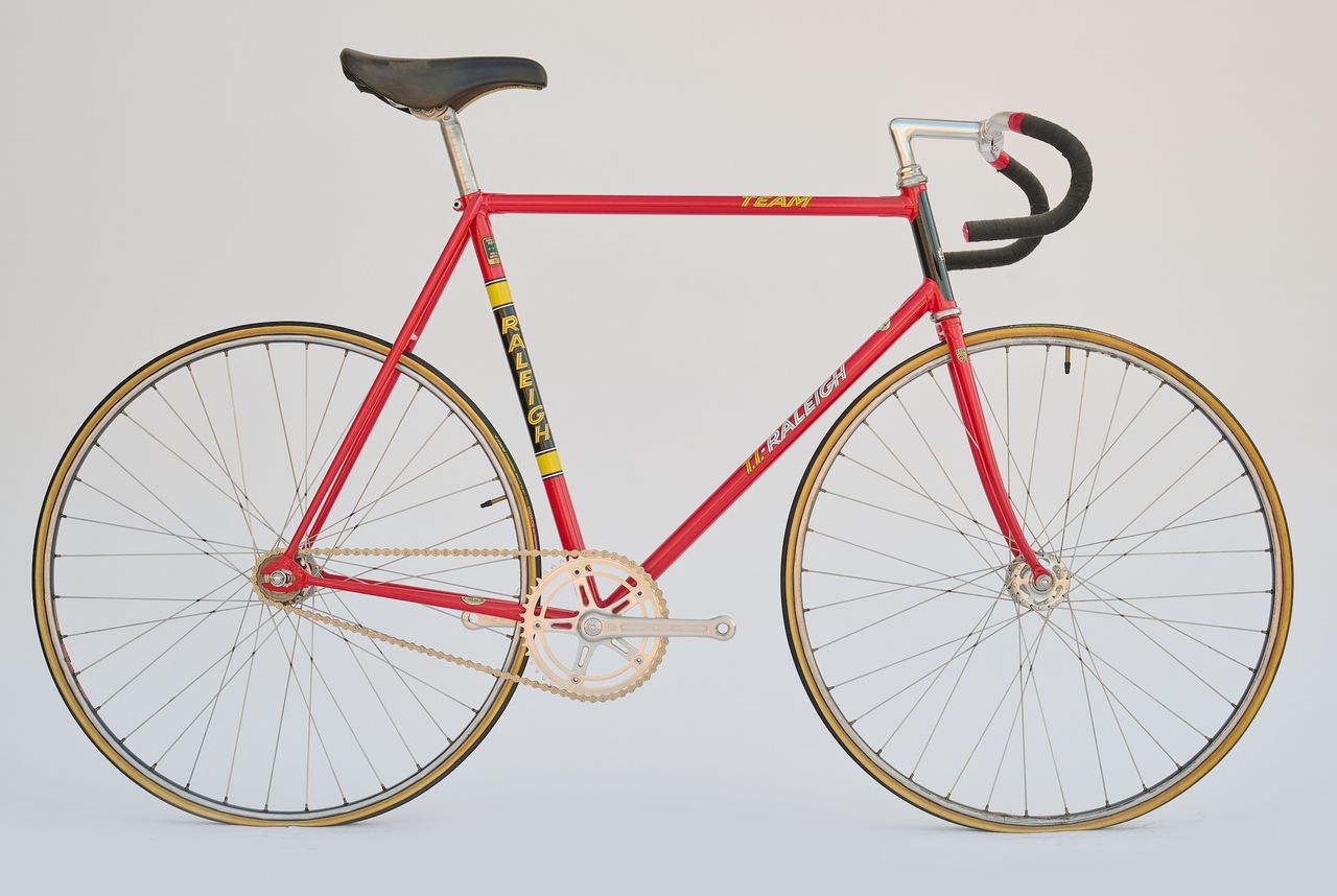 A steel track bike worthy of an Olympic sprinter