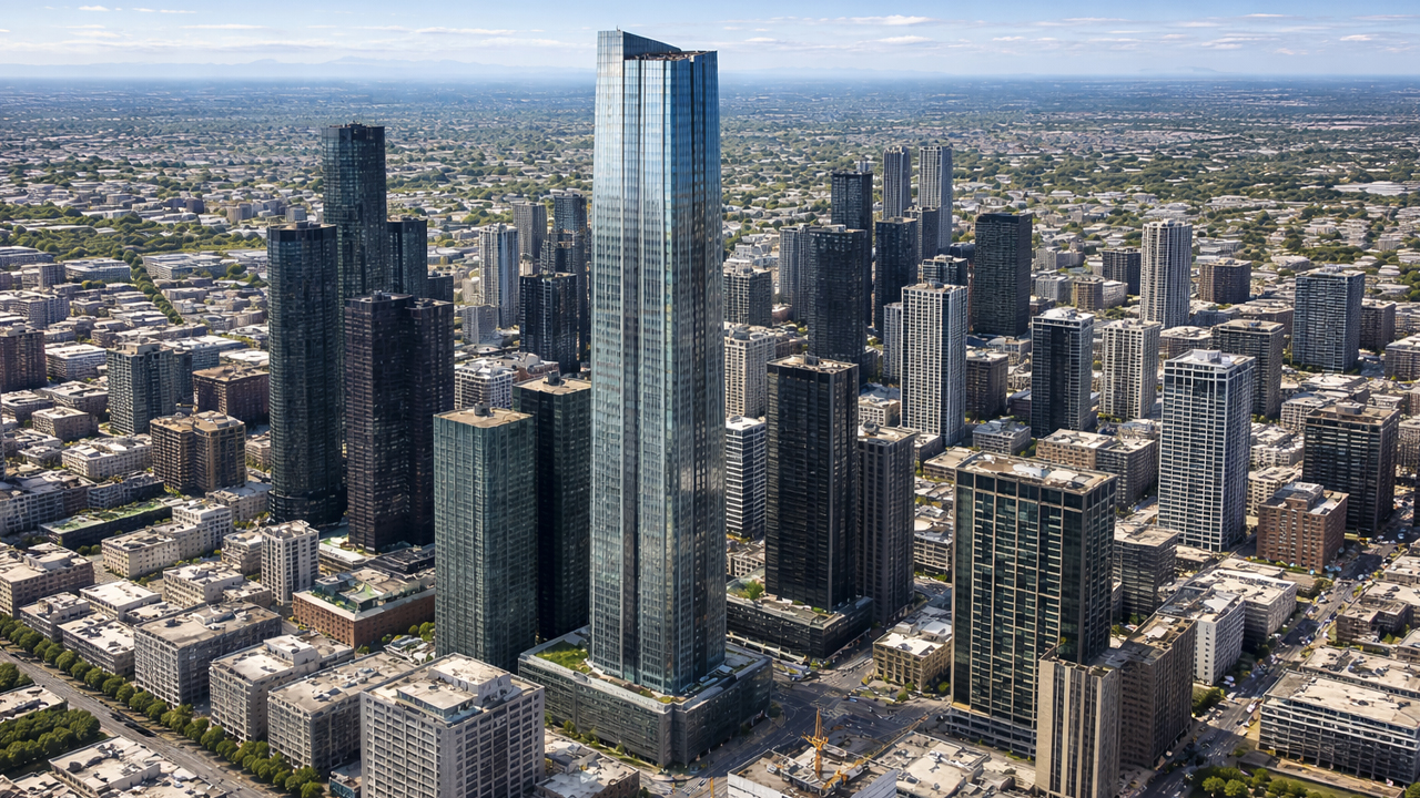 West Side Place Tower In Melbourne Aerial