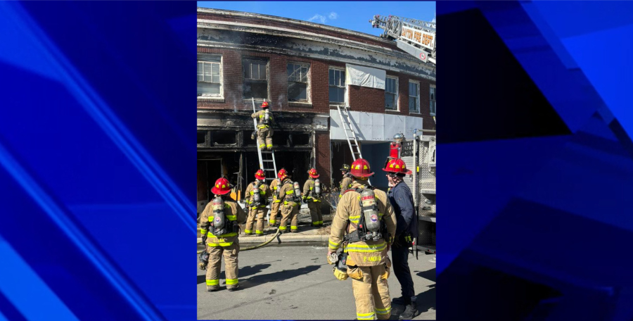 Crews battle fire in former Santa Clara business district