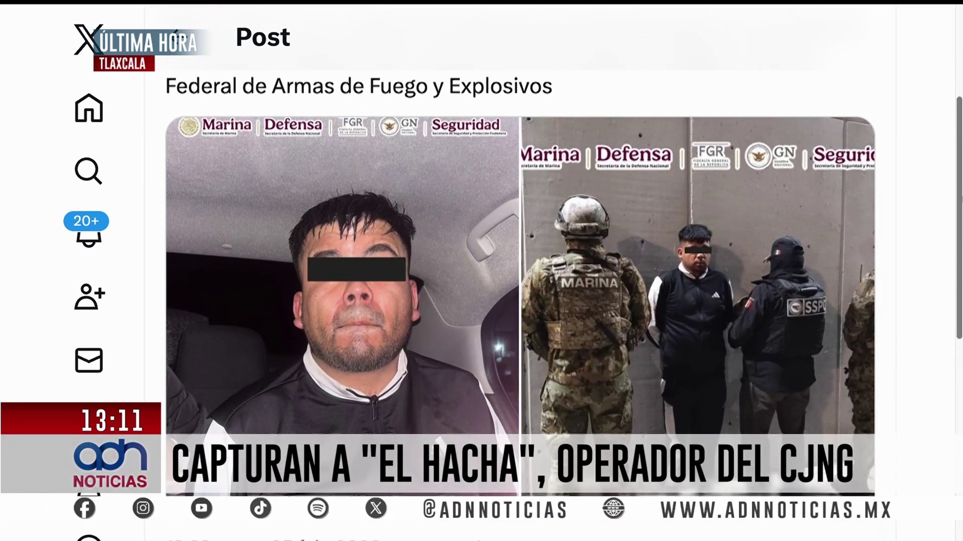 🚨¡Última hora! Cae en Tlaxcala Isaac “N”, “El Hacha”, operador regional ...