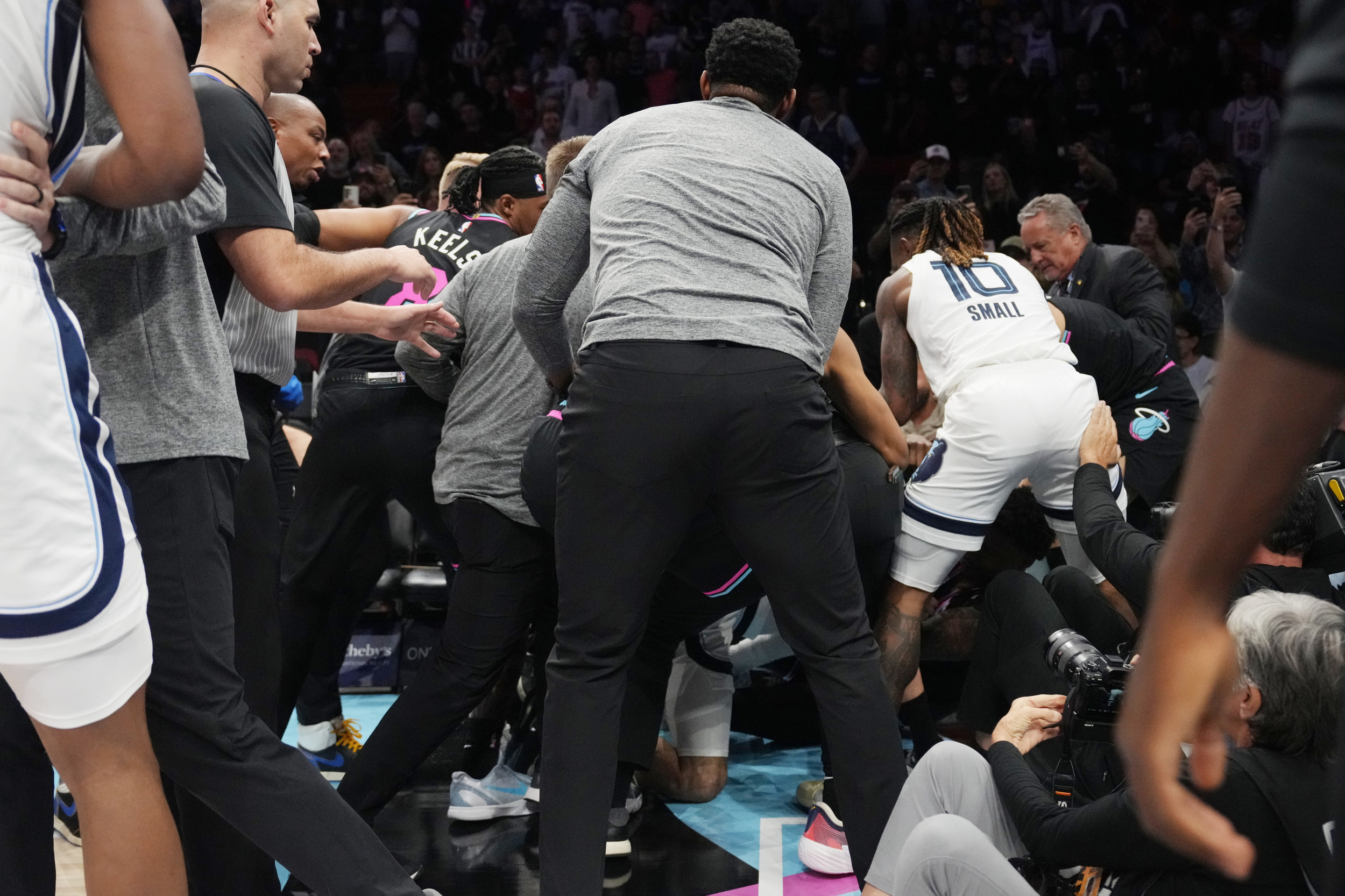 NBA issues discipline for Heat-Grizzlies fight that spilled into the stands