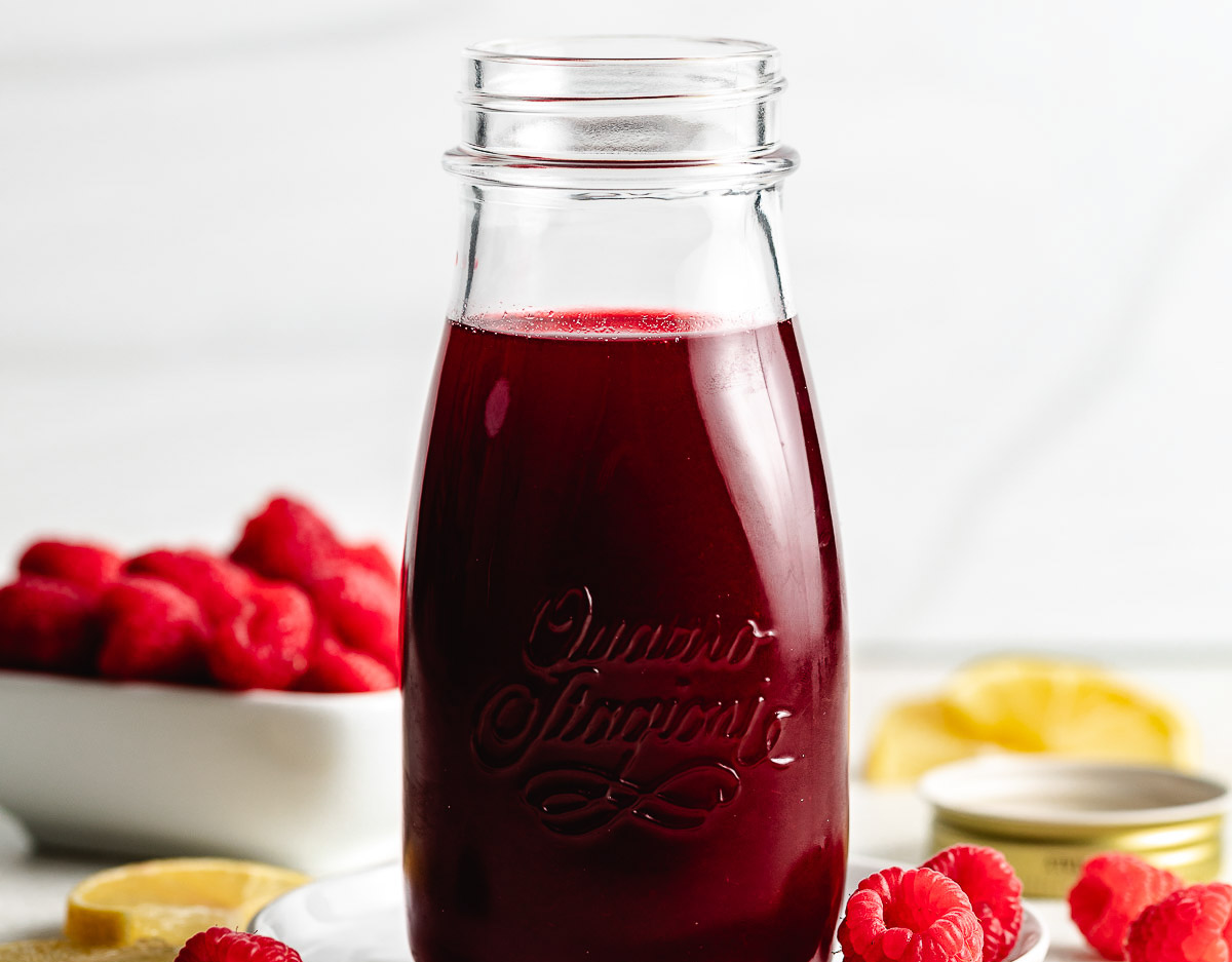 Raspberry simple syrup | Easy homemade drink syrup