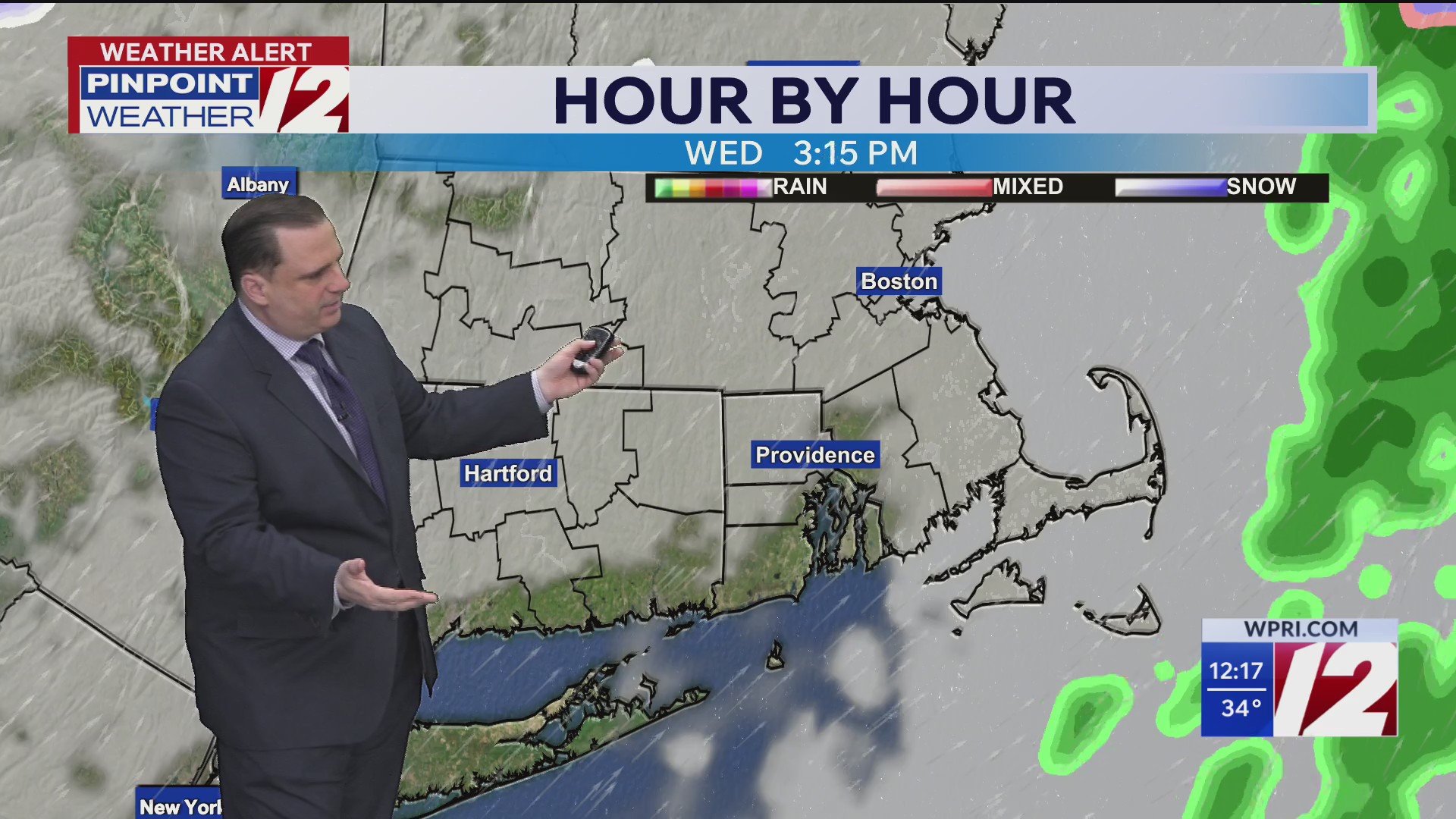 WPRI 12 weather forecast for 2/25/26: Drying out this afternoon