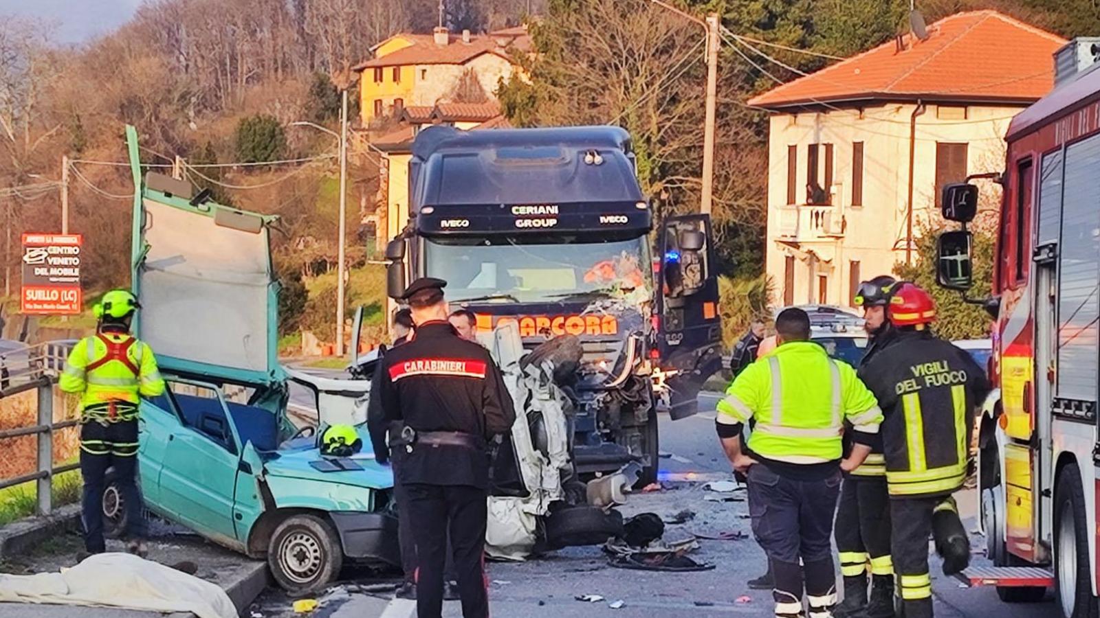 Tragico incidente a Calco, schianto tra un camion e tre auto: due morti ...