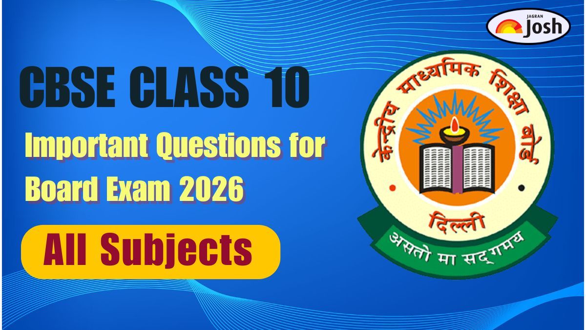 CBSE class 10 important questions and answers for board exam 2026 (PDF ...