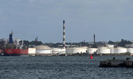 View of the Nico Lopez fuel refinery in Havana, Cuba. The US took over Venezuela's oil exports in early January, with the country having been the main supplier to Cuba (Photo: Yamil Lage / AFP via Getty Images)