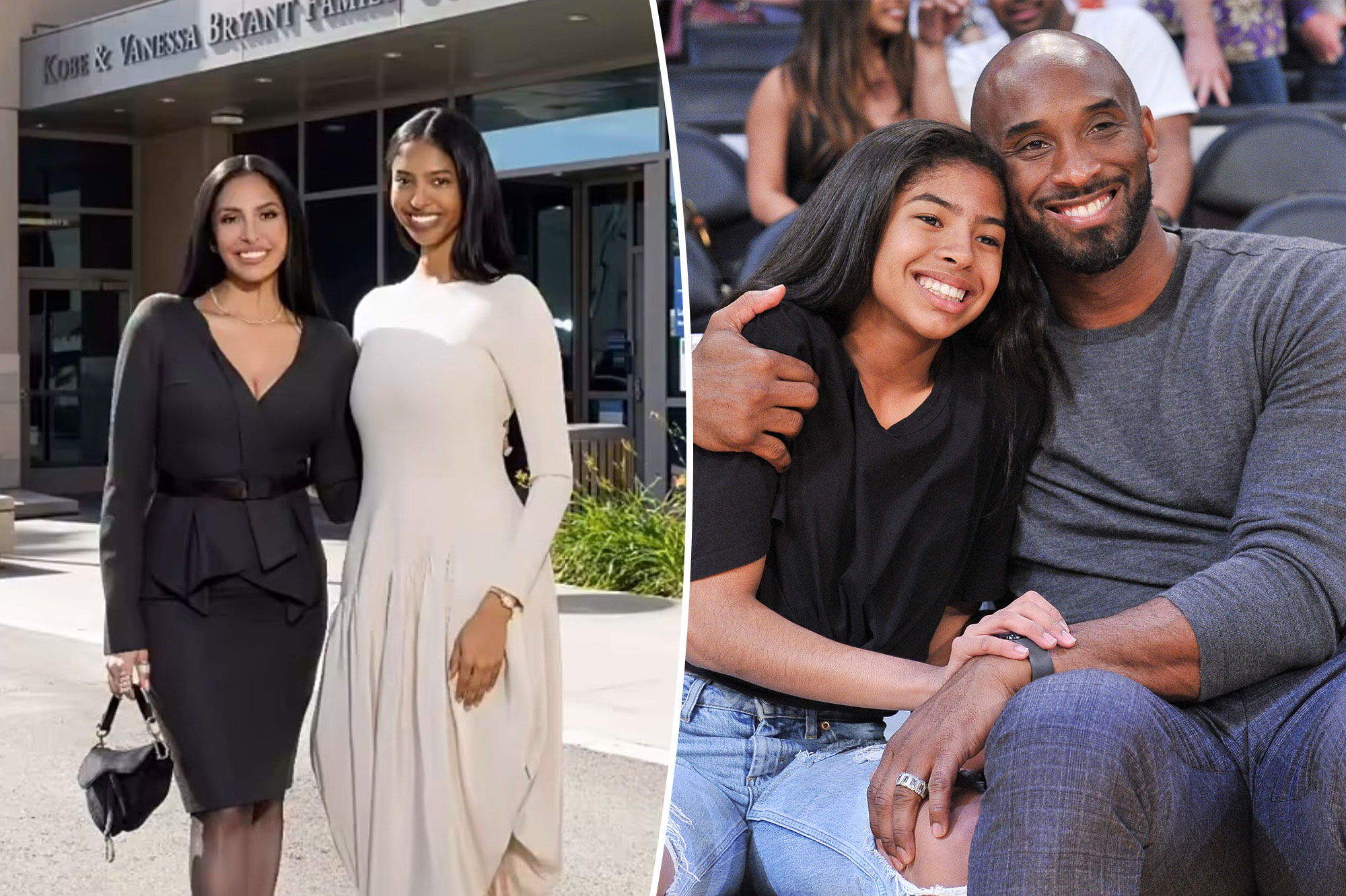 Vanessa Bryant honors Kobe, Gianna with family court unveiling at Hoag ...