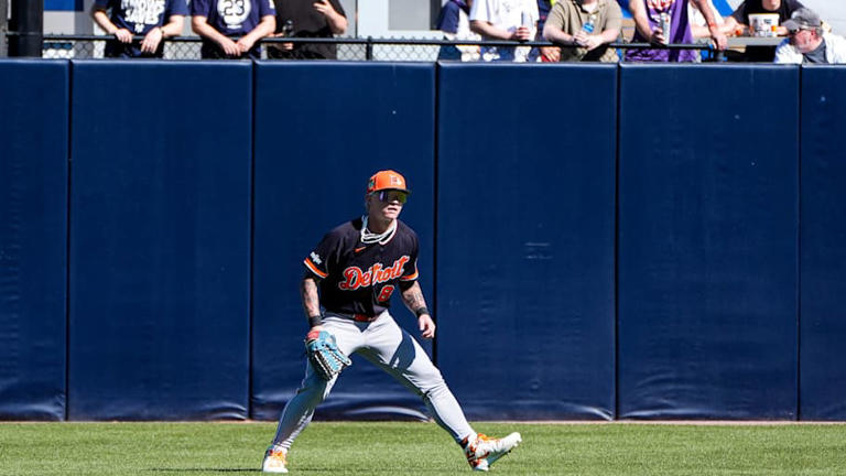 Tigers' top prospect is getting roasted after error-filled outing against  Braves