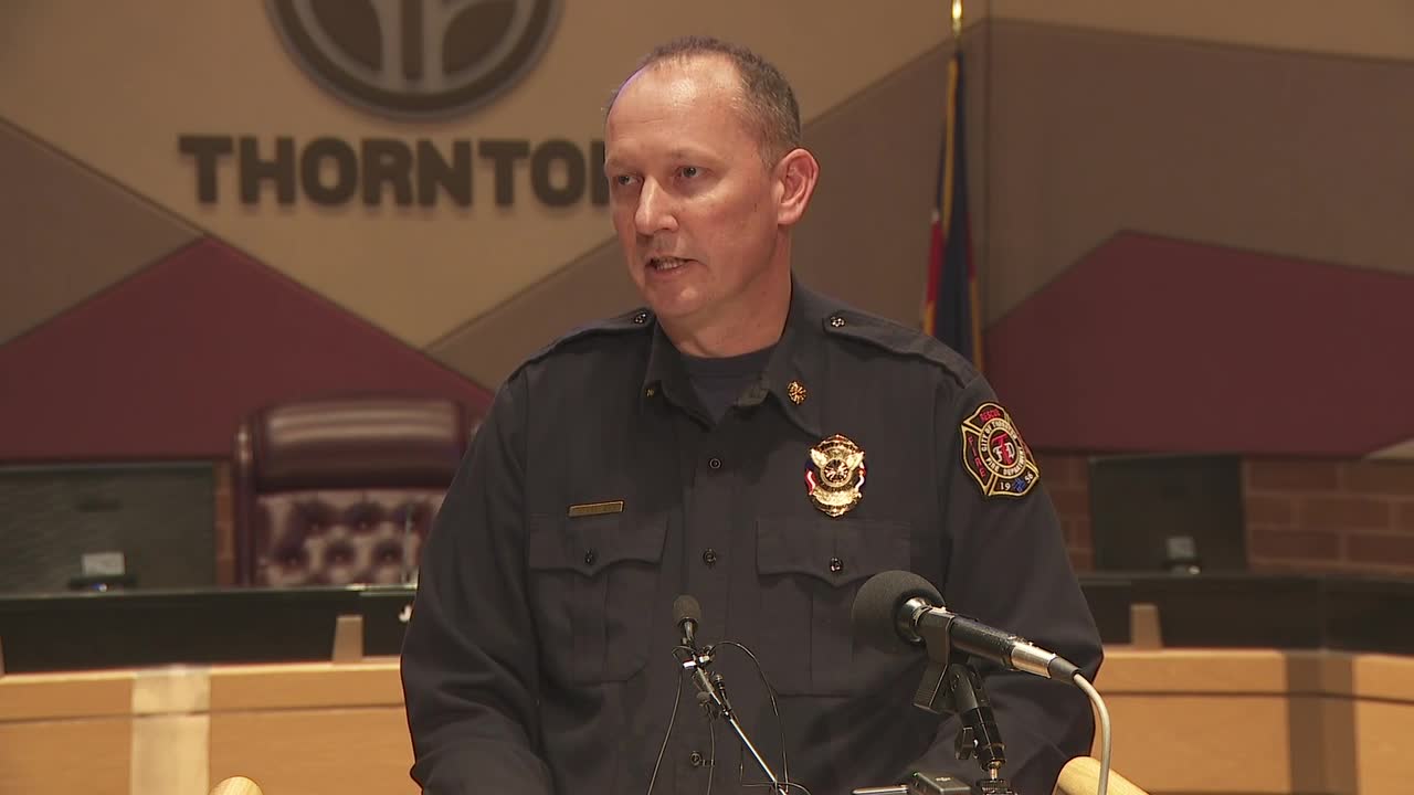 News conference: Thornton fire officials provide update on grass fire ...