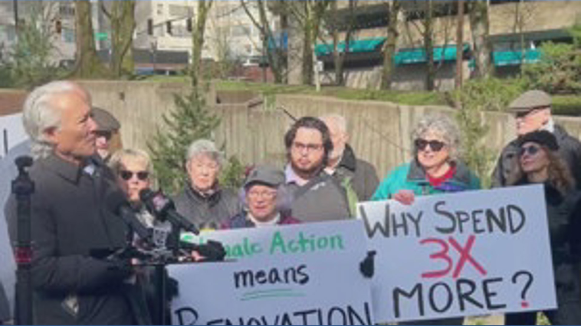 Save the Keller rally in downtown Portland