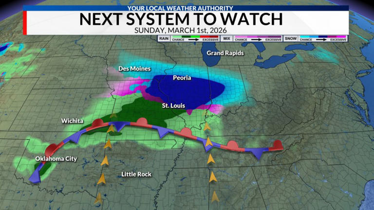 In like a lion: Late season storm to bring snow to central Illinois on ...
