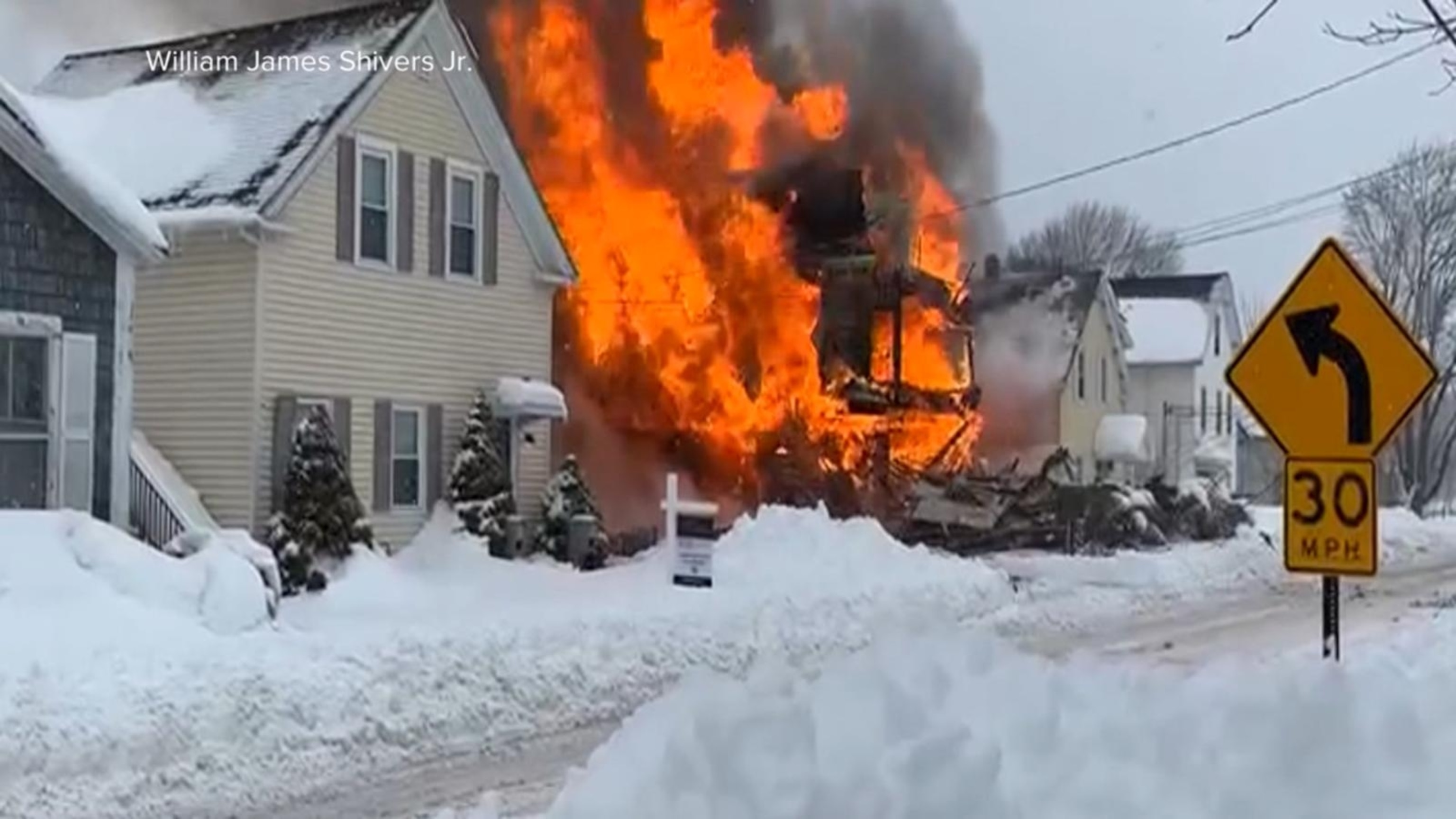 Massachusetts home explosion seriously injures mother, 2-year-old daughter