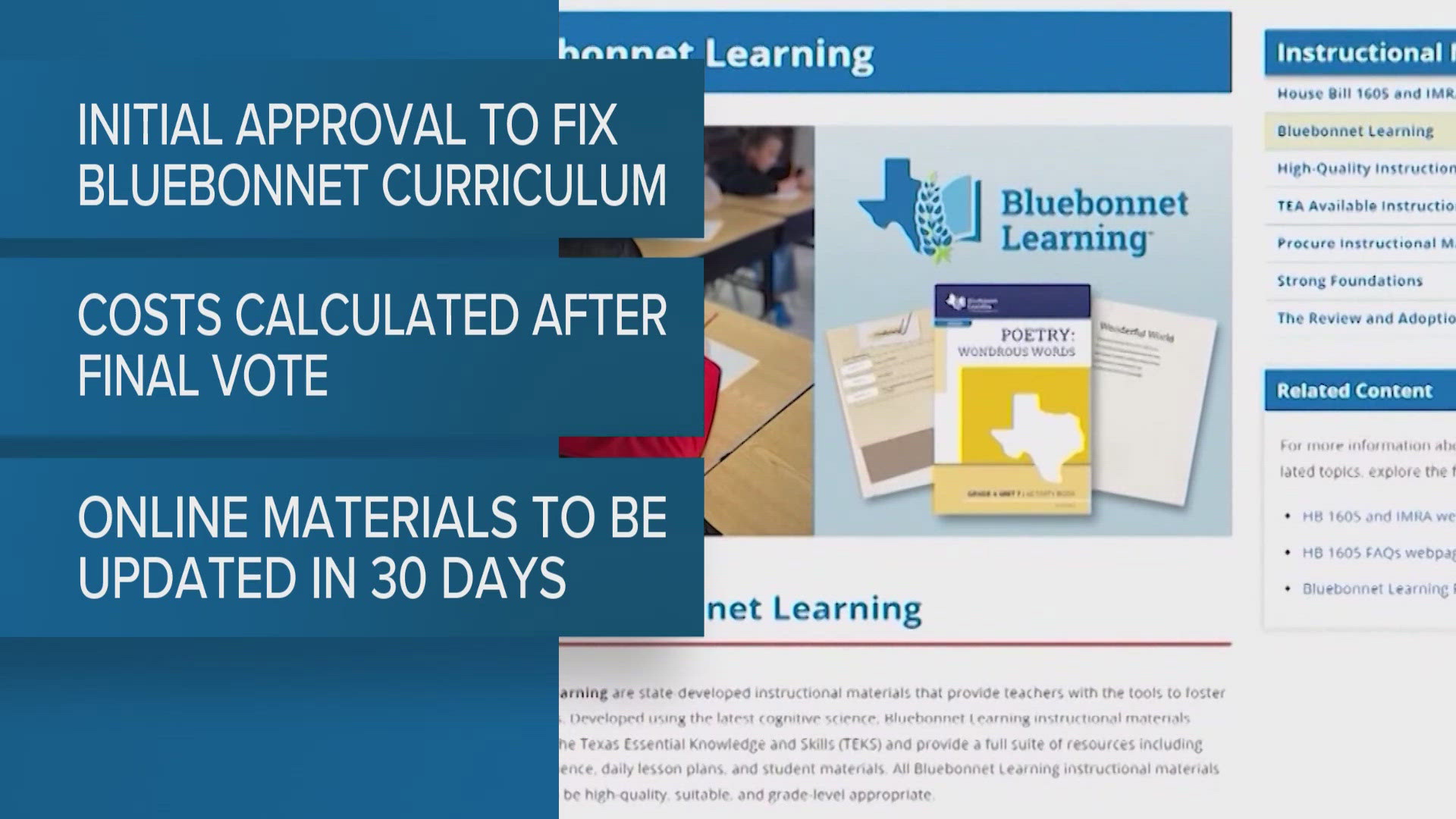 Texas Education Agency approves fixes to 4,200 errors in Bluebonnet ...