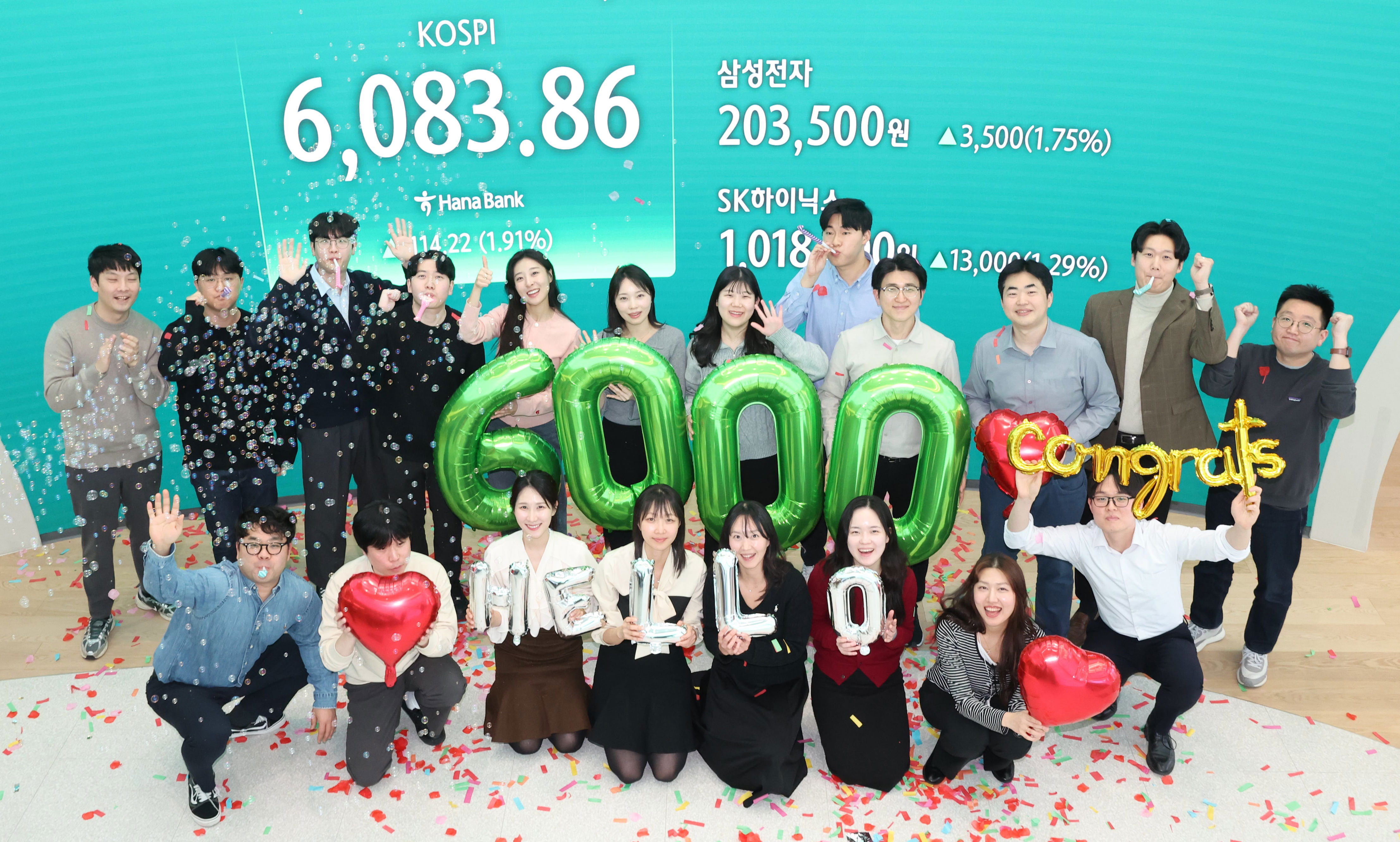 Samsung and SK Hynix lead Kospi's surge past 6,000 on AI memory boom