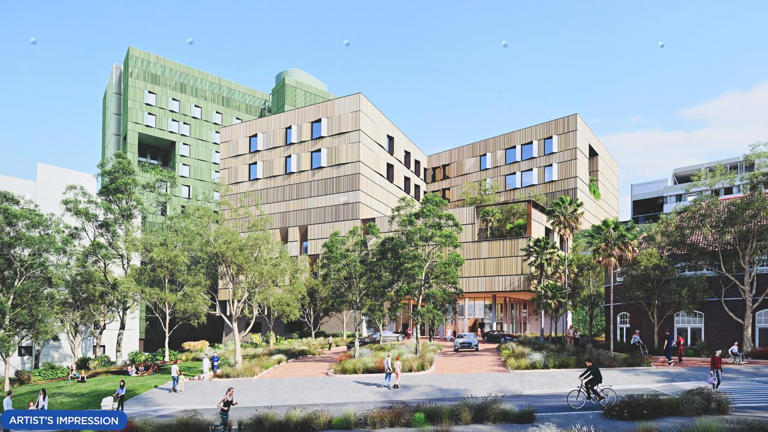 The Royal Prince Alfred Hospital is in the middle of a $940 million redevelopment. (Dean Lewins/AAP PHOTOS)