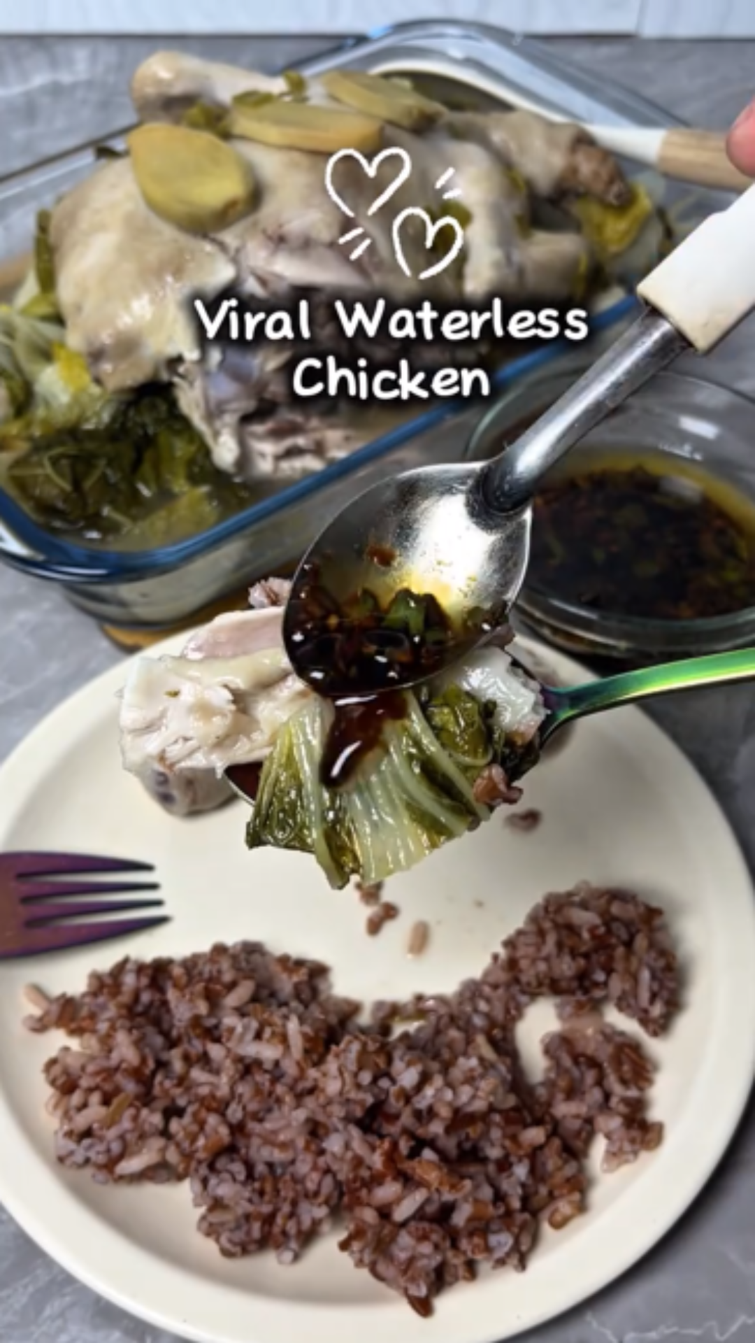 Waterless chicken recipe perfectly cooked and flavorful
