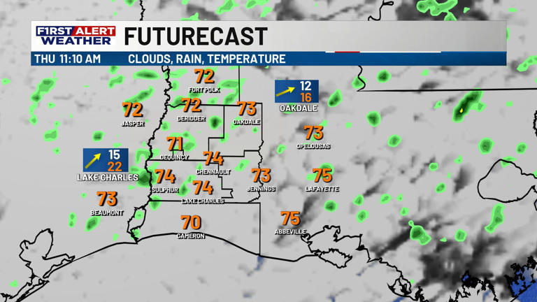 First alert forecast: Spotty rain chance for our Thursday ahead of warm ...