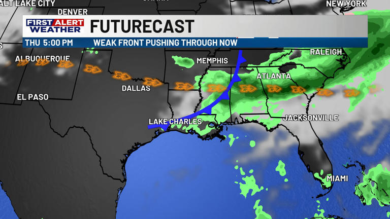 First alert forecast: Spotty rain chance for our Thursday ahead of warm ...